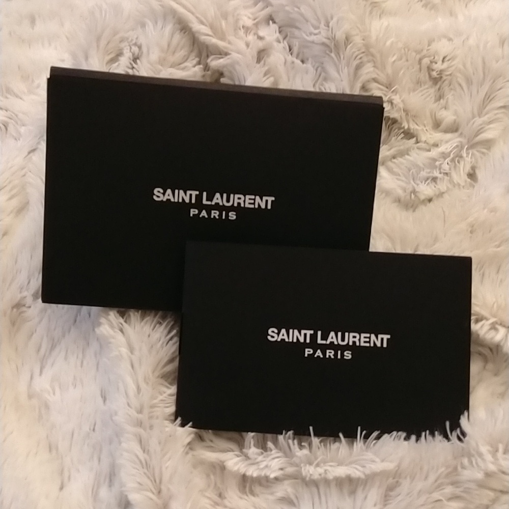 Saint Laurent Receipt Envelope and Product info folder